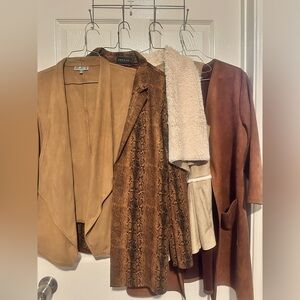 Tan Suede Western Women’s Jacket Bundle Set